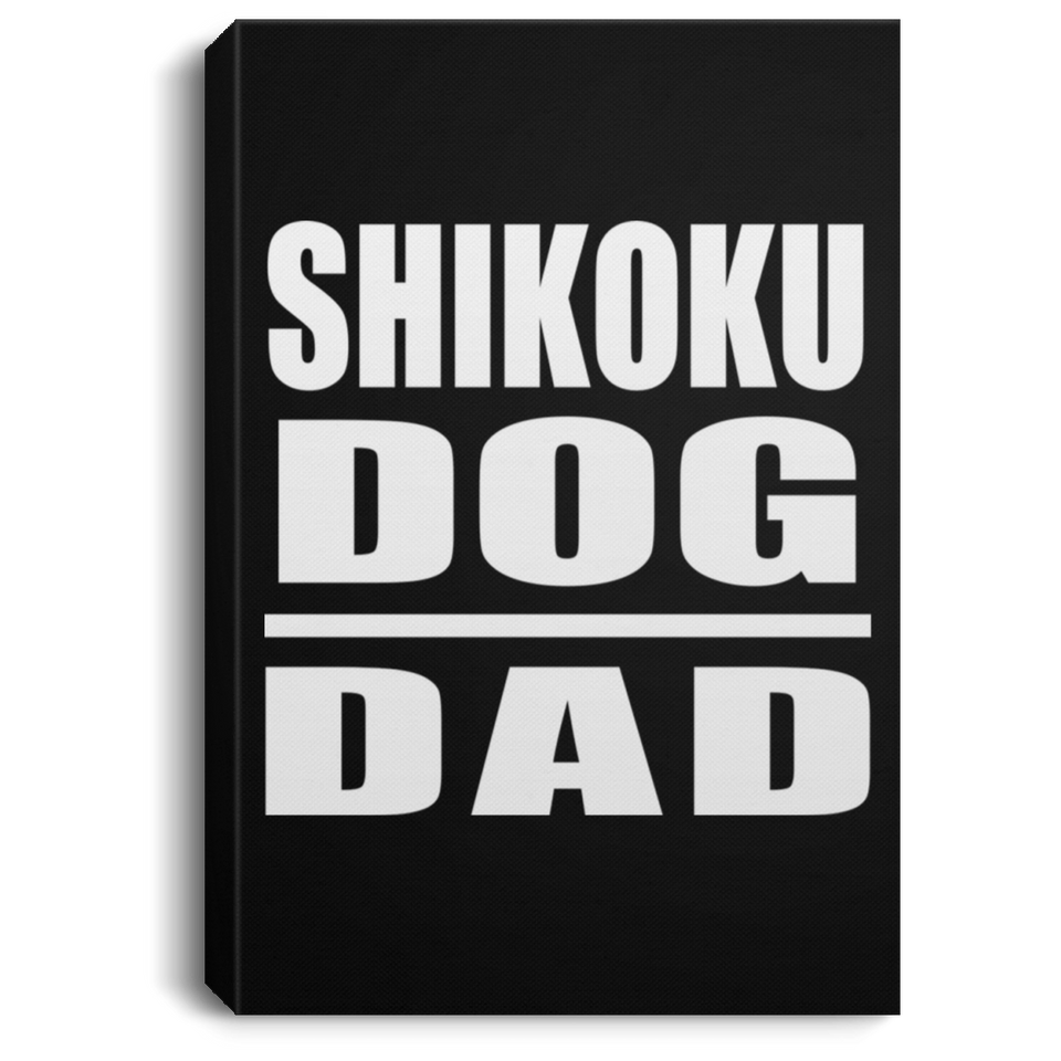 Shikoku Dog Dad - Canvas Portrait