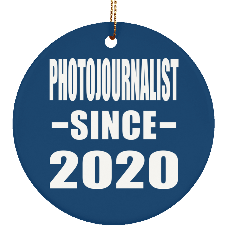 Photojournalist Since 2020 - Circle Ornament