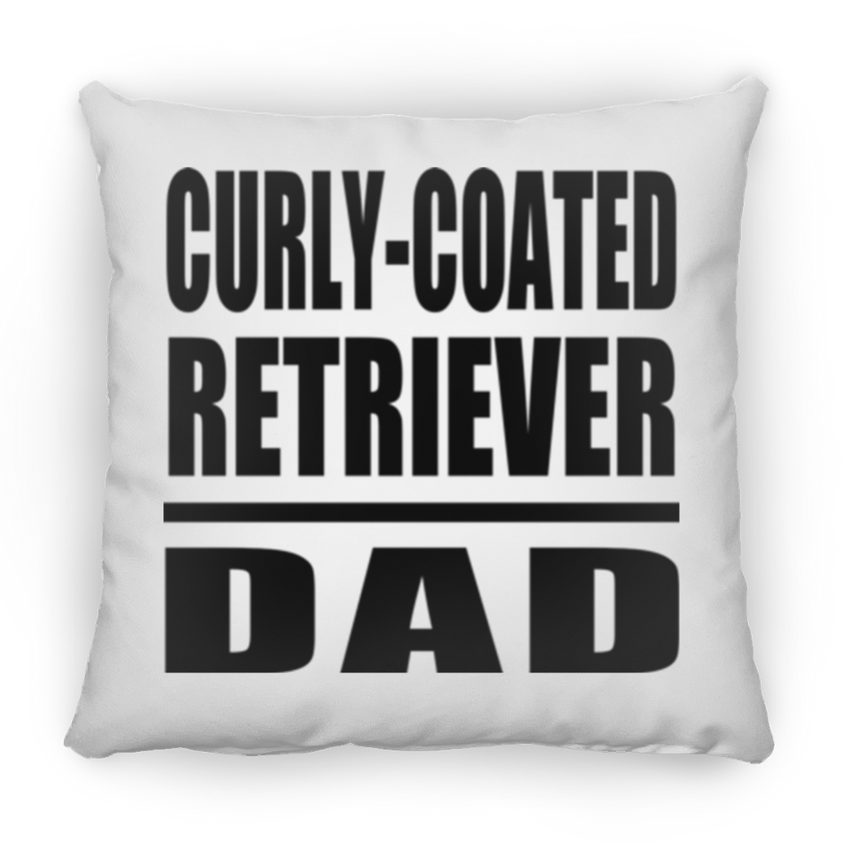 Curly-Coated Retriever Dad - Throw Pillow