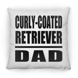 Curly-Coated Retriever Dad - Throw Pillow