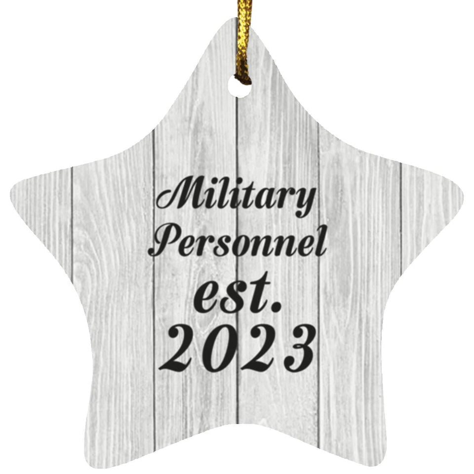 Military Personnel Established Est. 2023 - Star Ornament F