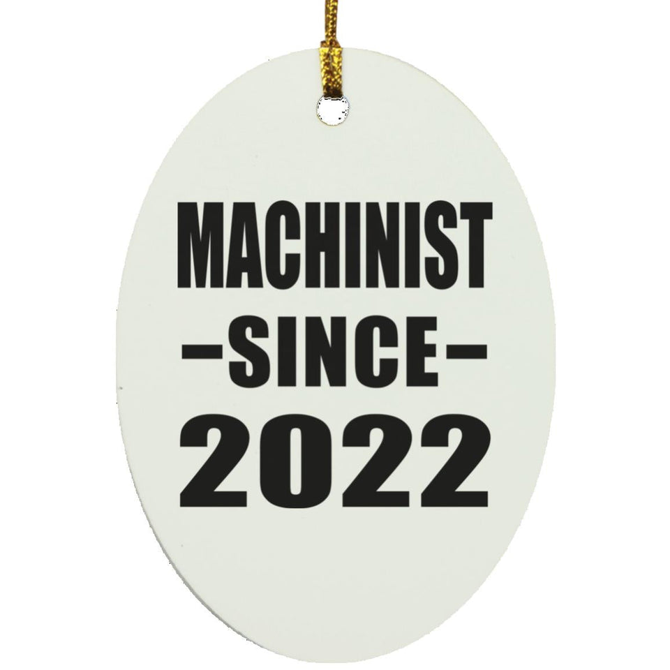 Machinist Since 2022 - Oval Ornament