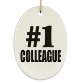 Number One #1 Colleague - Oval Ornament