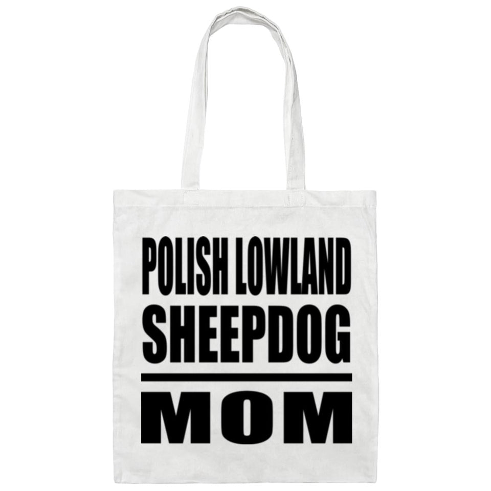Polish Lowland Sheepdog Mom - Tote Bag White