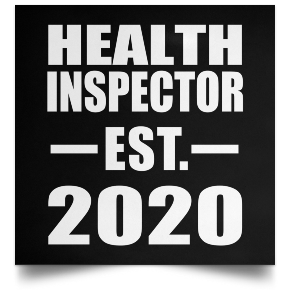 Health Inspector Established EST. 2020 - Poster Square