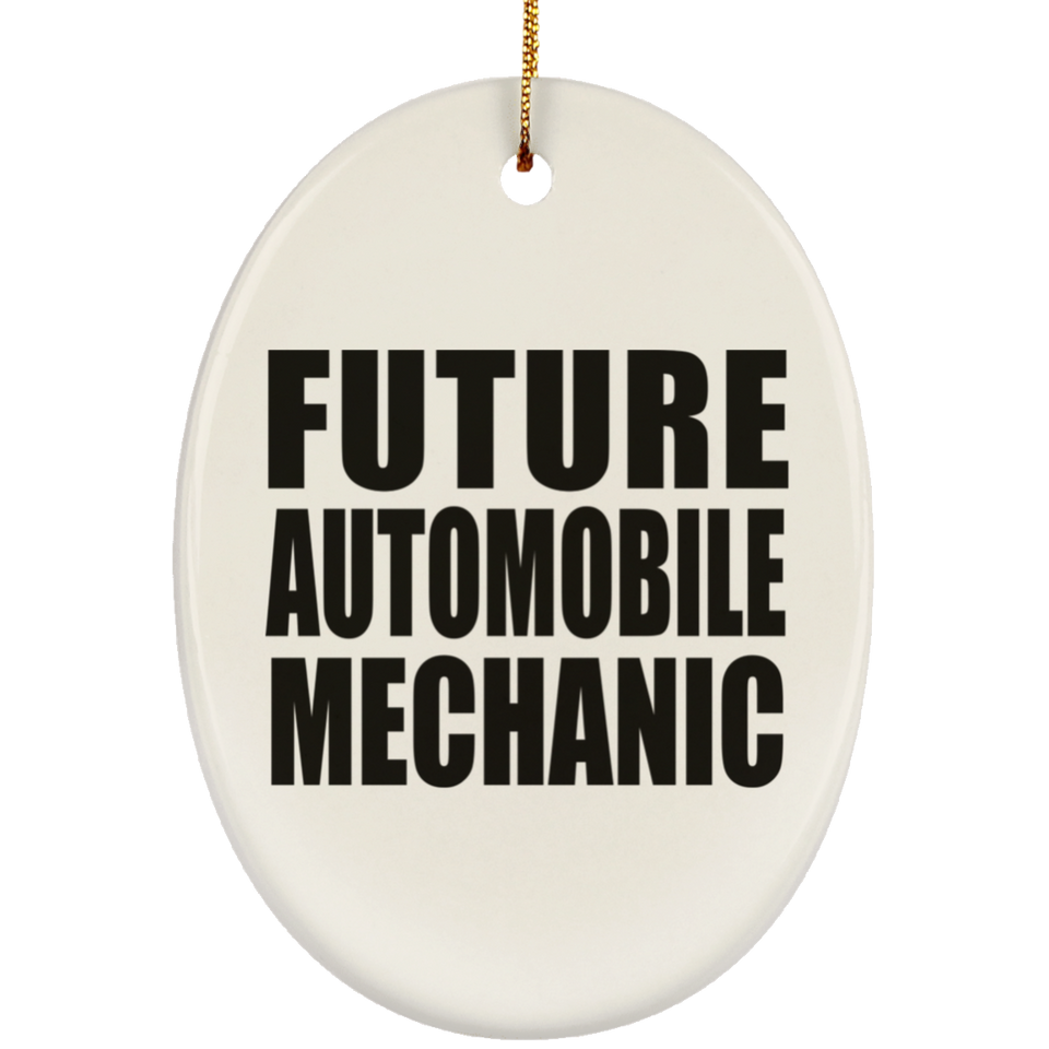 Future Automobile Mechanic - Oval Ornament