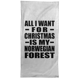 All I Want For Christmas Is My Norwegian Forest - Hand Towel