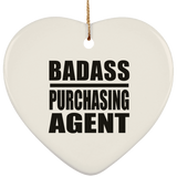 Badass Purchasing Agent - Heart Ornament