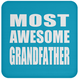 Most Awesome Grandfather - Drink Coaster