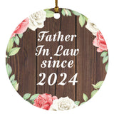 Father In Law Since 2024 - Circle Ornament A