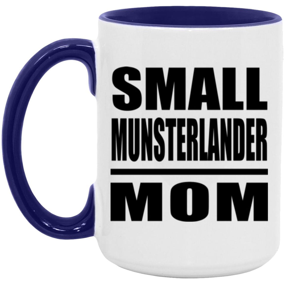 Small Munsterlander Mom - 15oz Accent Mug Purple