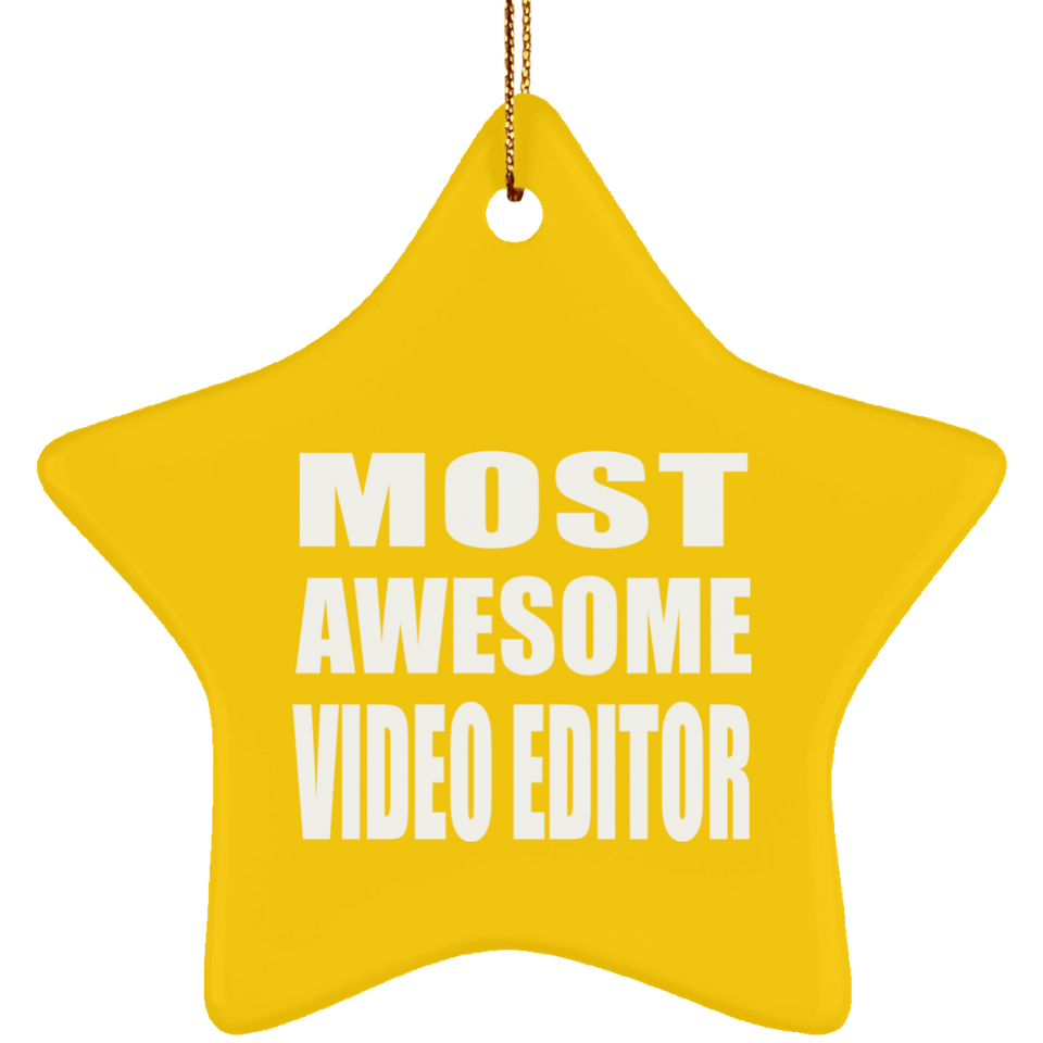 Most Awesome Video Editor - Star Ornament
