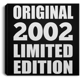 22nd Birthday Original 2002 Limited Edition - Canvas Square