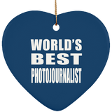 World's Best Photojournalist - Heart Ornament