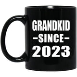 Grandkid Since 2023 - 11oz Coffee Mug Black