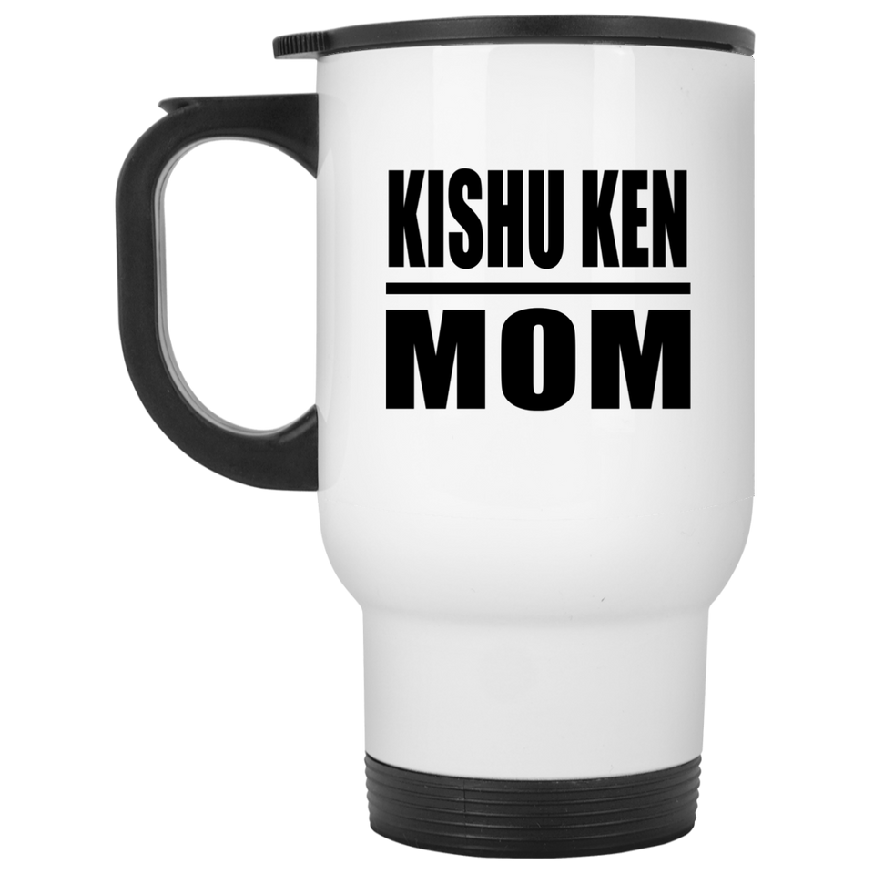 Kishu Ken Mom - White Travel Mug