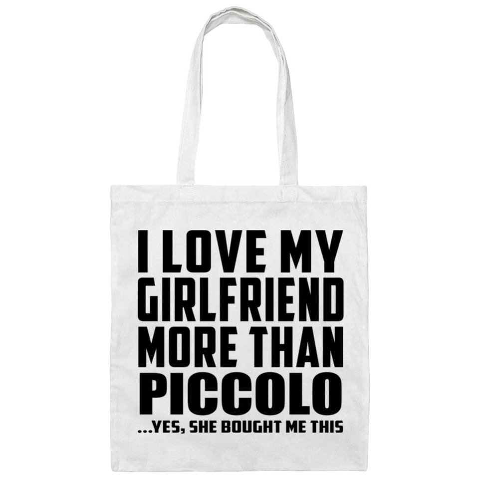 I Love My Girlfriend More Than Piccolo - Tote Bag White