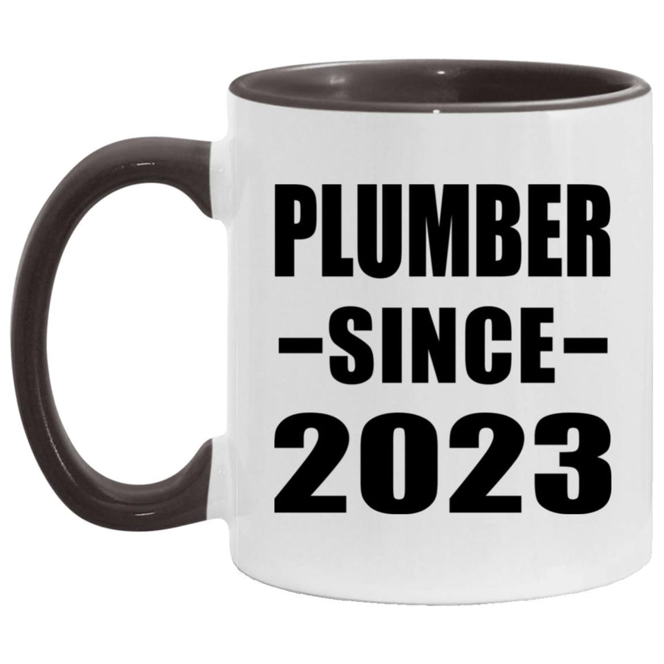 Plumber Since 2023 - 11oz Accent Mug Black
