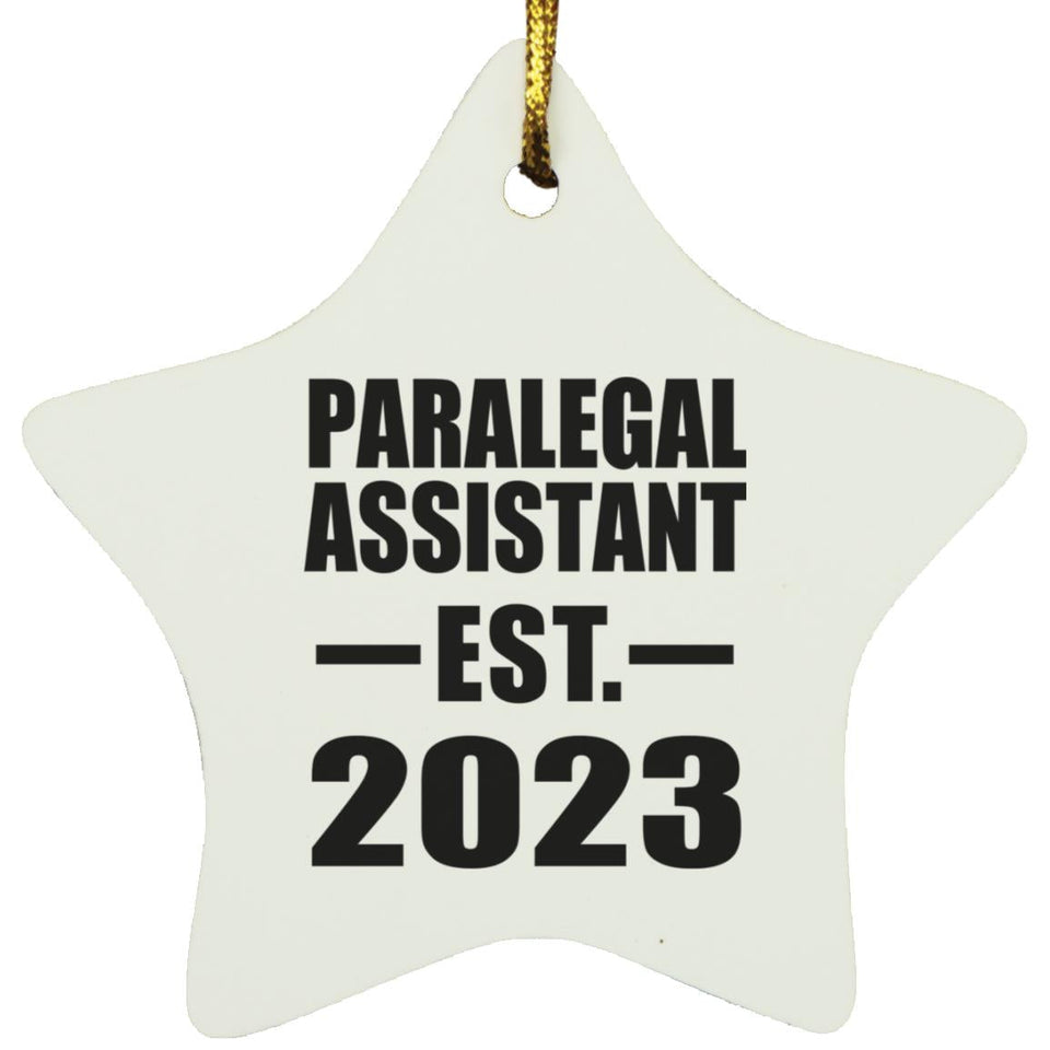 Paralegal Assistant Established EST. 2023 - Star Ornament