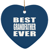Best Grandfather Ever - Heart Ornament