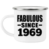 55th Birthday Fabulous Since 1969 - 12oz Camping Mug