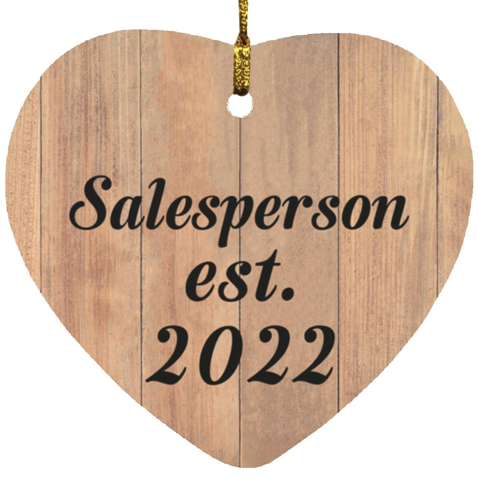 Salesperson Established Est. 2022 - Heart Ornament C