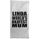 Linda World's Okayest Mum - Hand Towel
