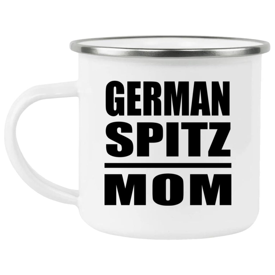 German Spitz Mom - 12oz Camping Mug