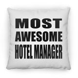 Most Awesome Hotel Manager - Throw Pillow