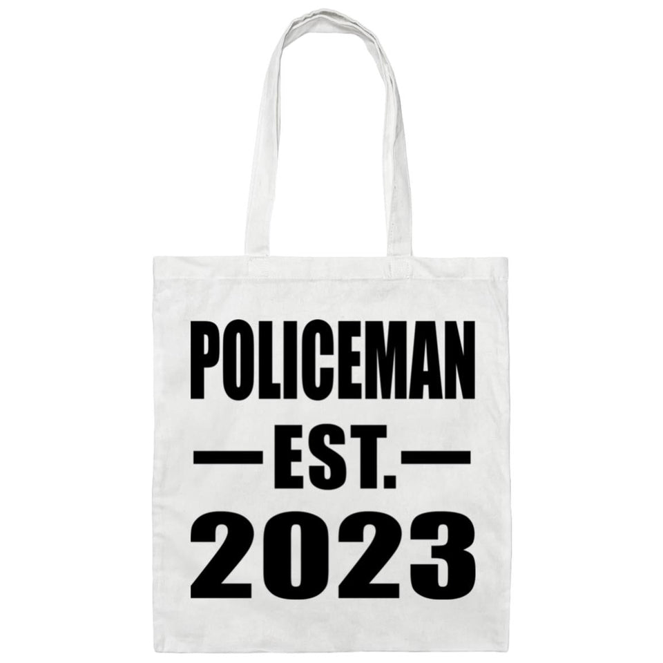 Policeman Established EST. 2023 - Tote Bag White