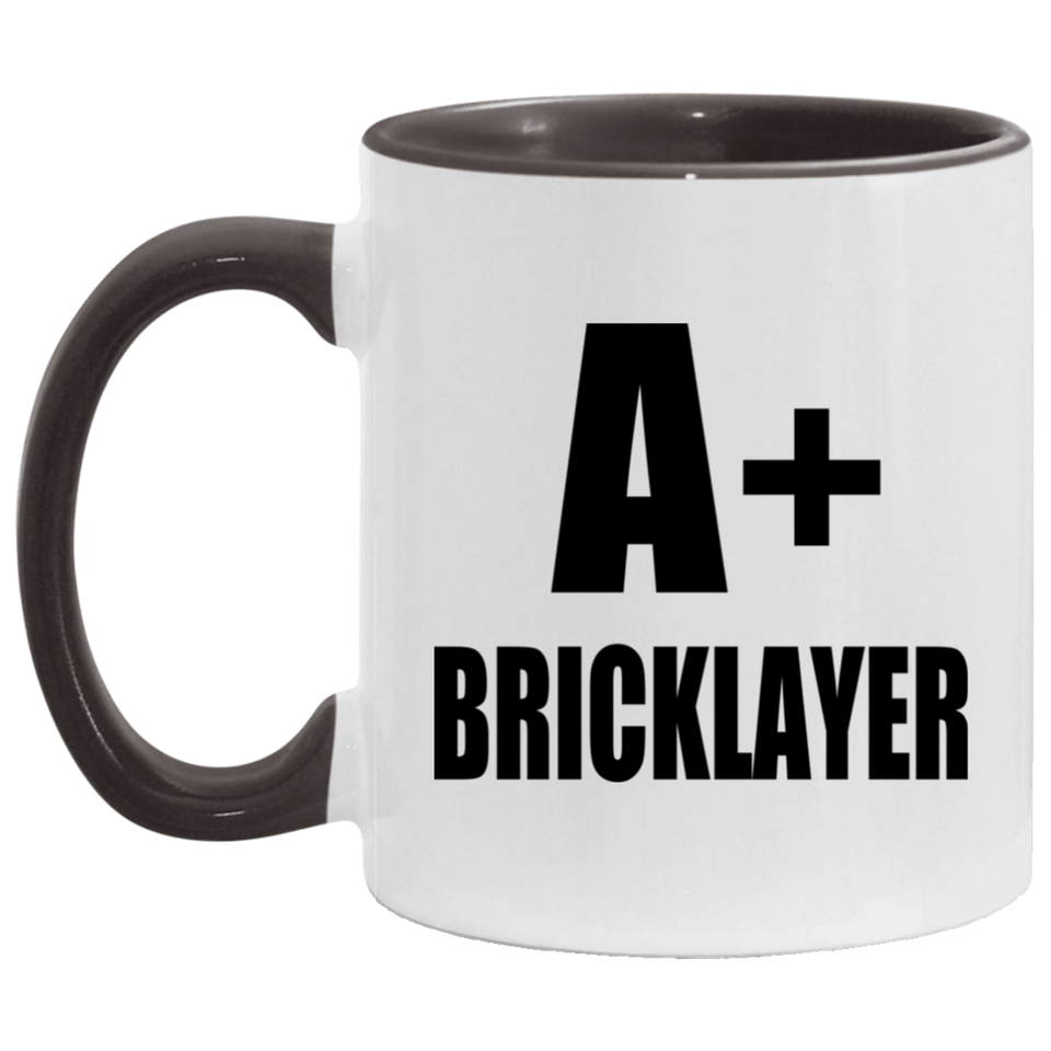 A+ Bricklayer - 11oz Accent Mug Black