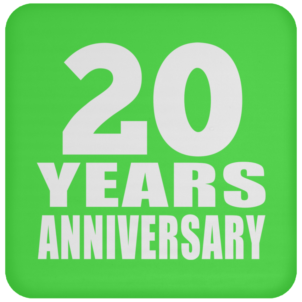 20th Anniversary 20 Years - Drink Coaster