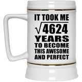 68th Birthday Took Square Root of 4624 Years To Awesome - Beer Stein