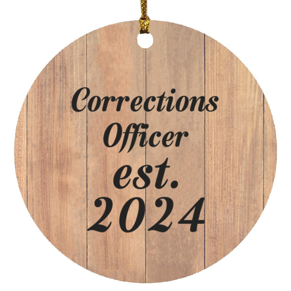 Corrections Officer Established Est. 2024 - Circle Ornament C