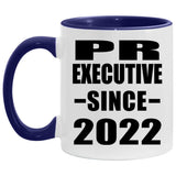 PR Executive Since 2022 - 11oz Accent Mug Purple