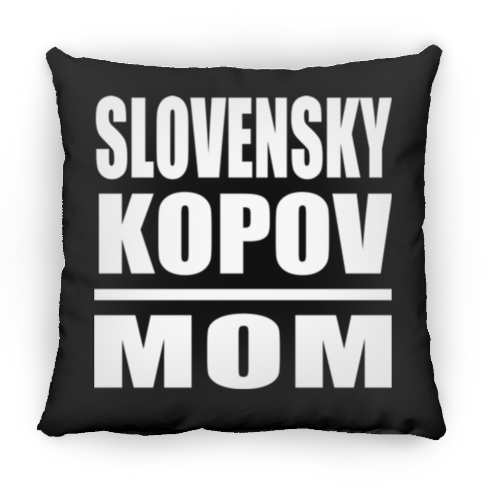 Slovensky Kopov Mom - Throw Pillow Black