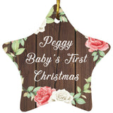 Peggy Baby's First Christmas - Star Ornament A