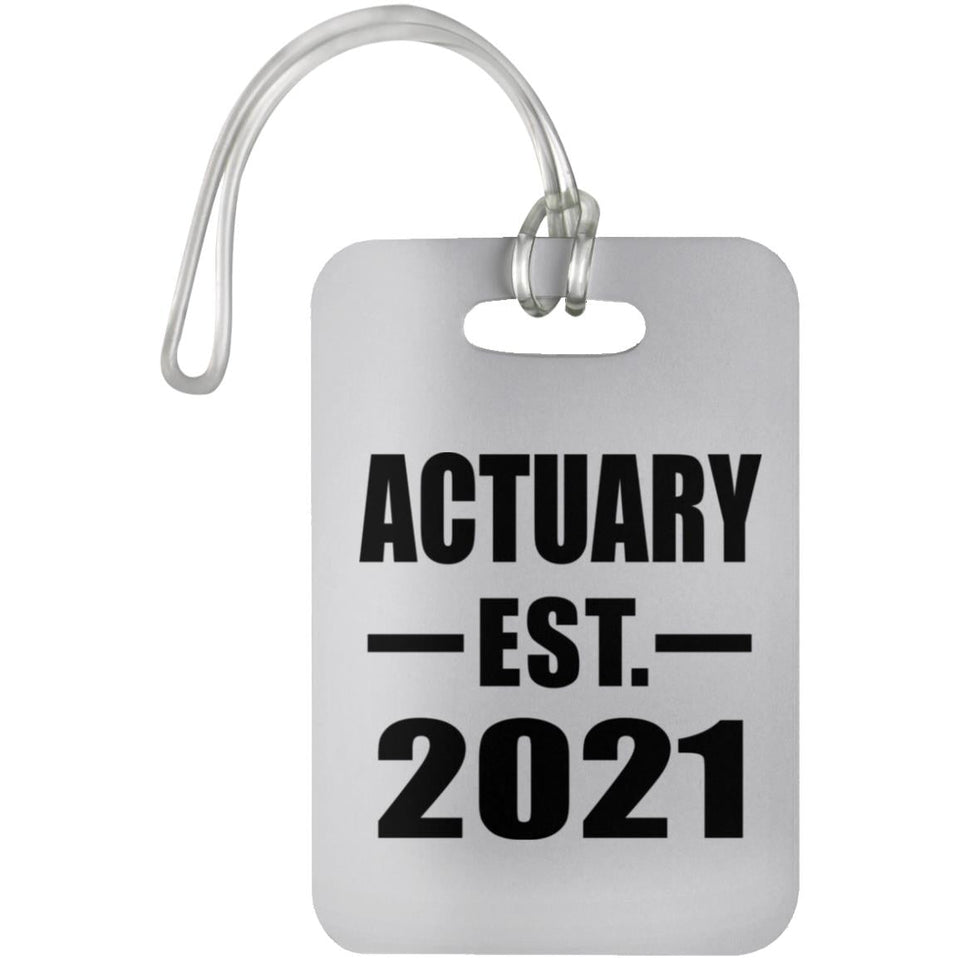 Actuary Established EST. 2021 - Luggage Bag Tag