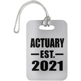 Actuary Established EST. 2021 - Luggage Bag Tag