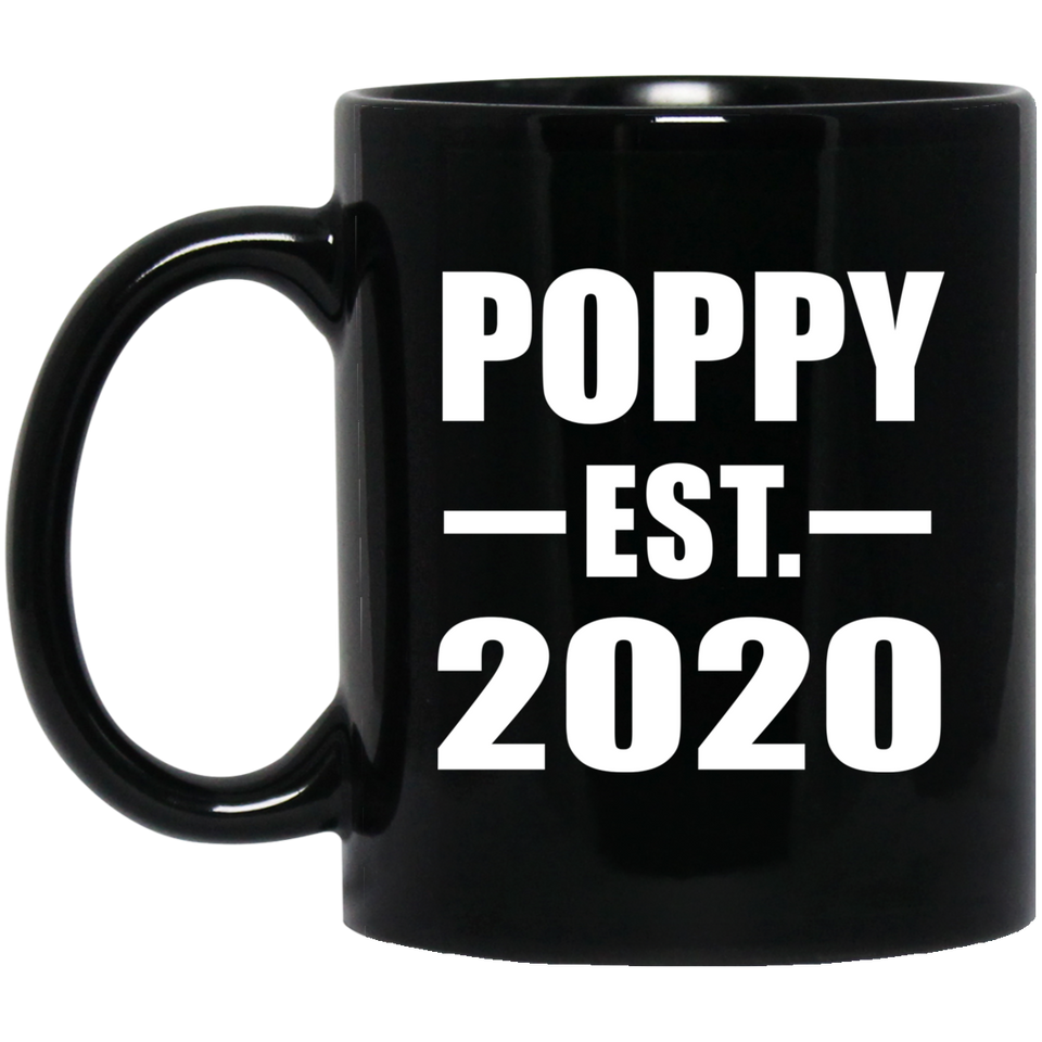 Poppy Established EST. 2020 - 11oz Coffee Mug Black