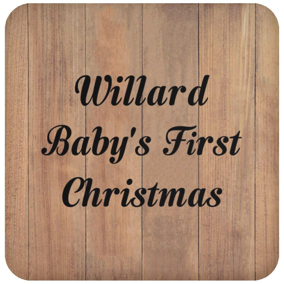 Willard Baby's First Christmas - Drink Coaster C