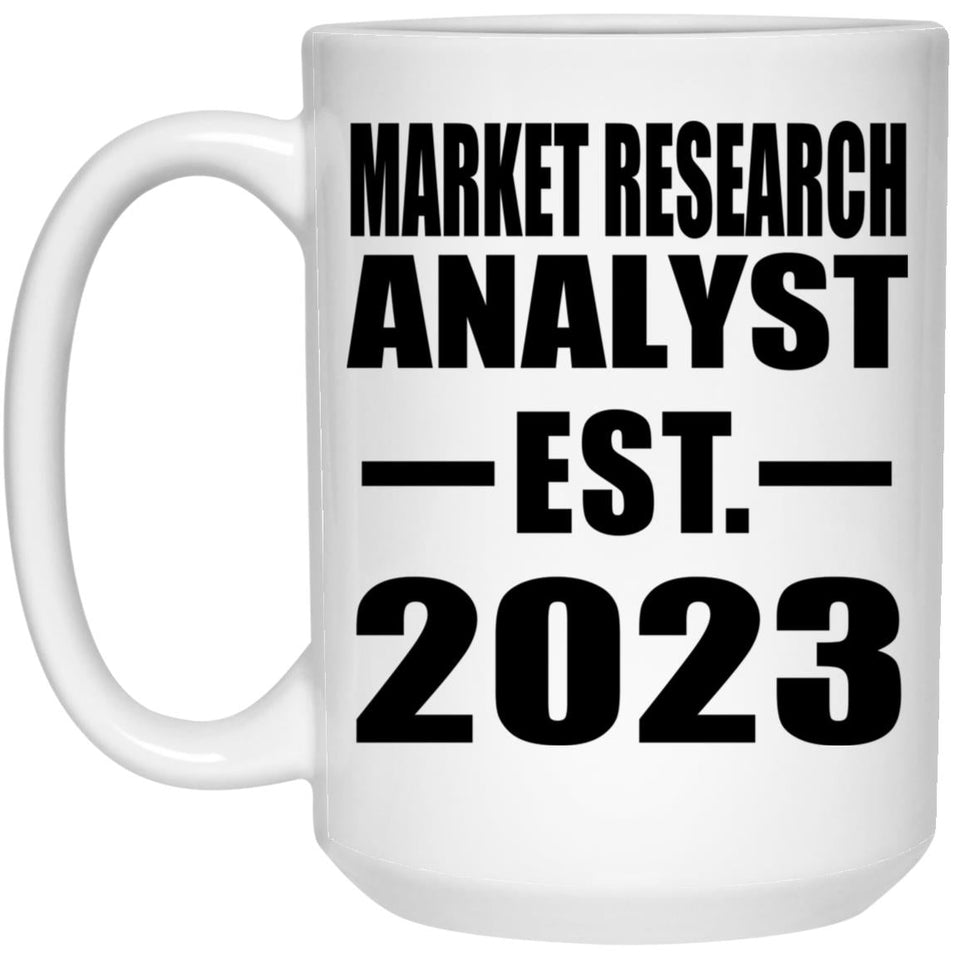 Market Research Analyst Established EST. 2023 - 15oz Coffee Mug