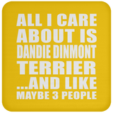 All I Care About Is Dandie Dinmont Terrier - Drink Coaster