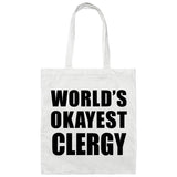 World's Okayest Clergy - Tote Bag White