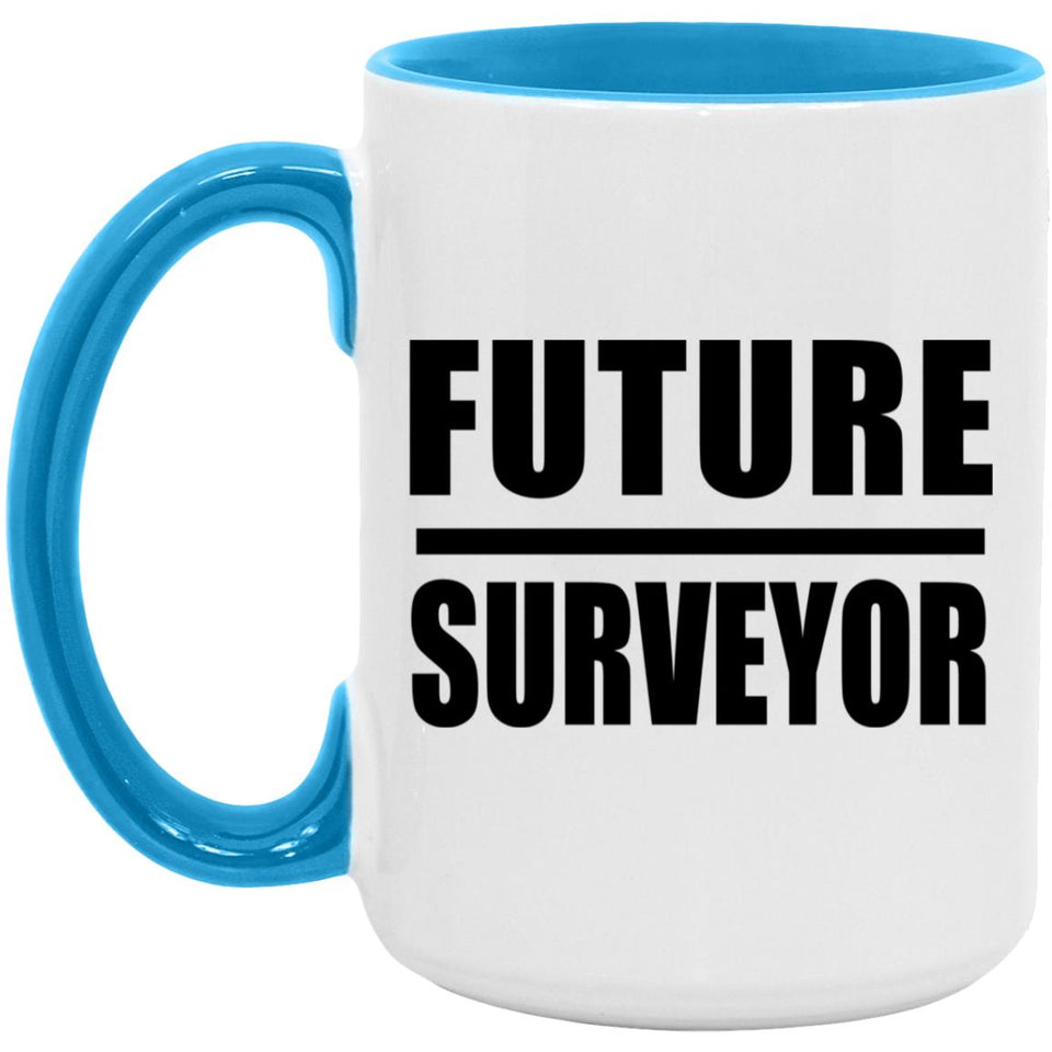 Future Surveyor - 15oz Accent Mug Blue