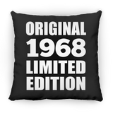 56th Birthday Original 1968 Limited Edition - Throw Pillow Black