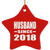 Husband Since 2018 - Star Ornament