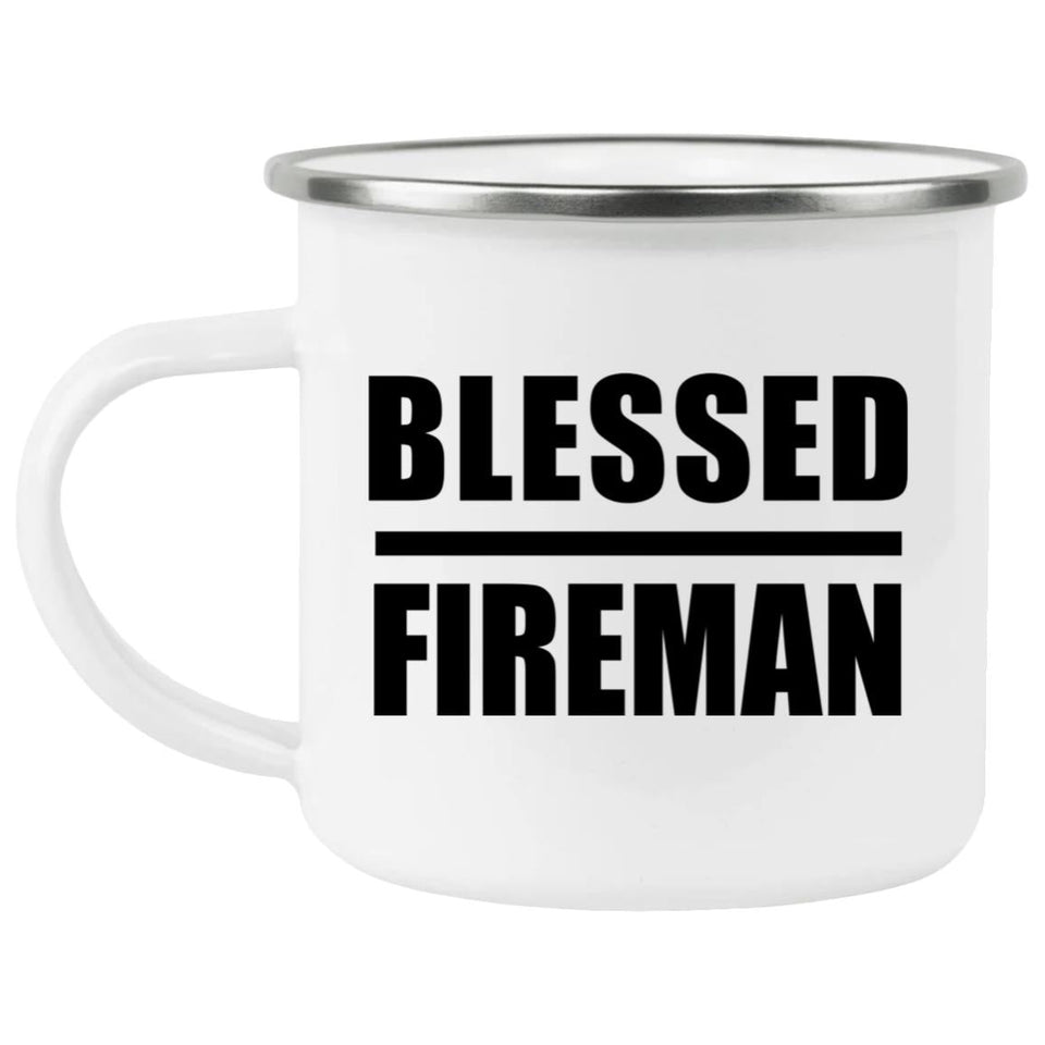 Blessed Fireman - 12oz Camping Mug
