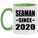 Seaman Since 2020 - 11oz Accent Mug Green