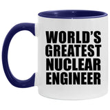 World's Greatest Nuclear Engineer - 11oz Accent Mug Purple